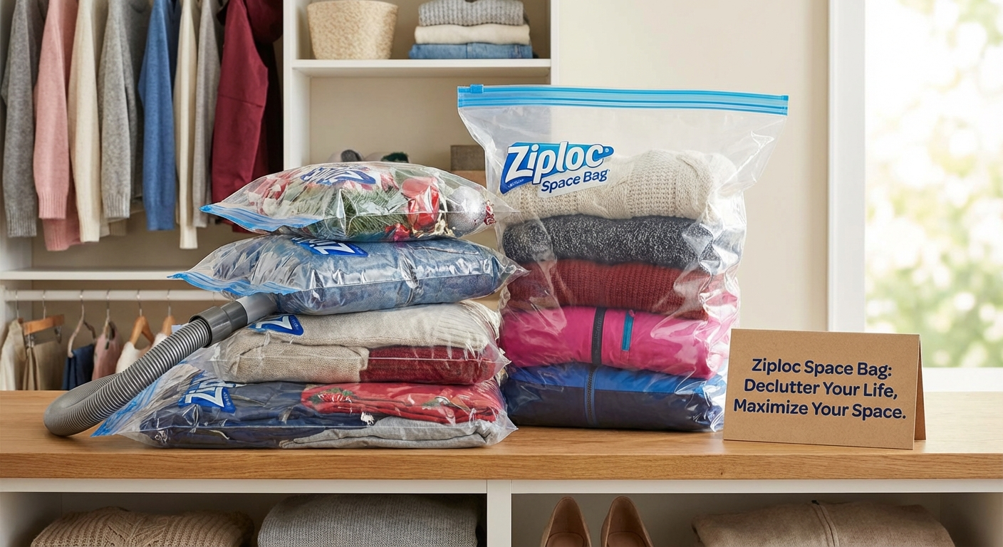 Ziploc Space Bag vacuum storage bags for seasonal items
