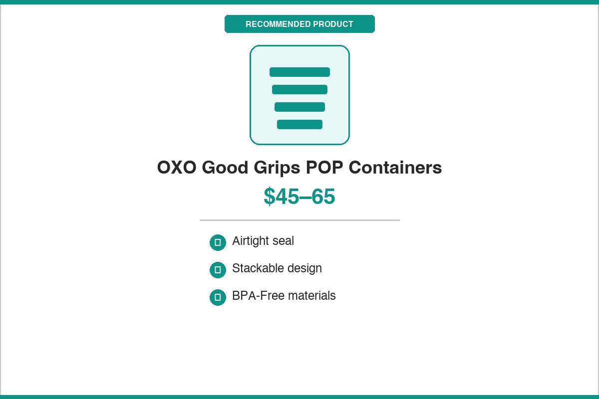 OXO Good Grips POP Container Set for pantry storage