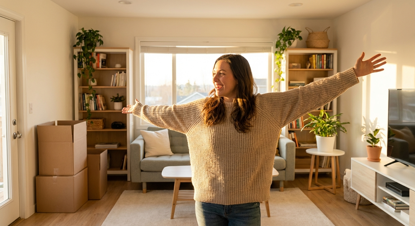 Tidy, organized garage with wall-mounted pegboard tools, labelled clear bins on shelving, and a clear floor