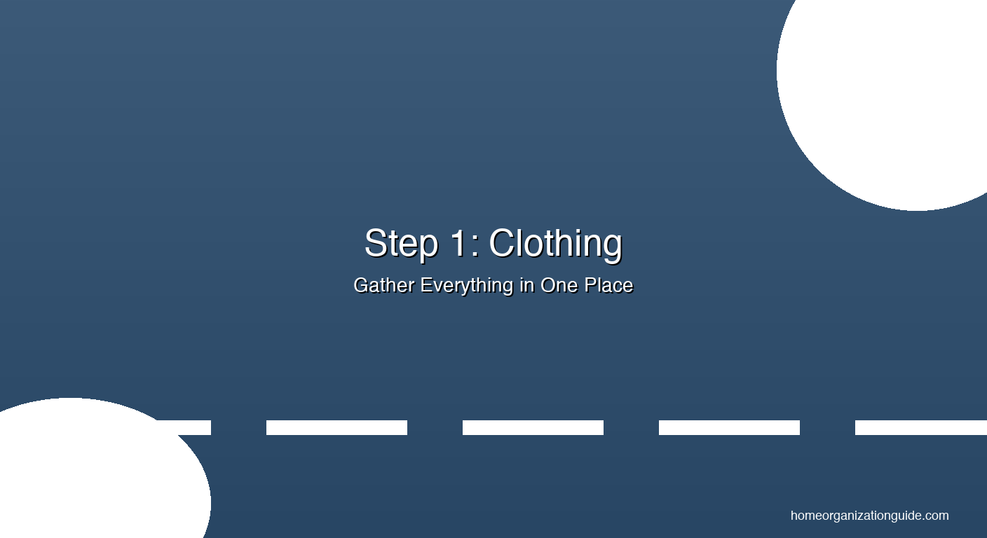 KonMari clothing category โ gather everything in one place