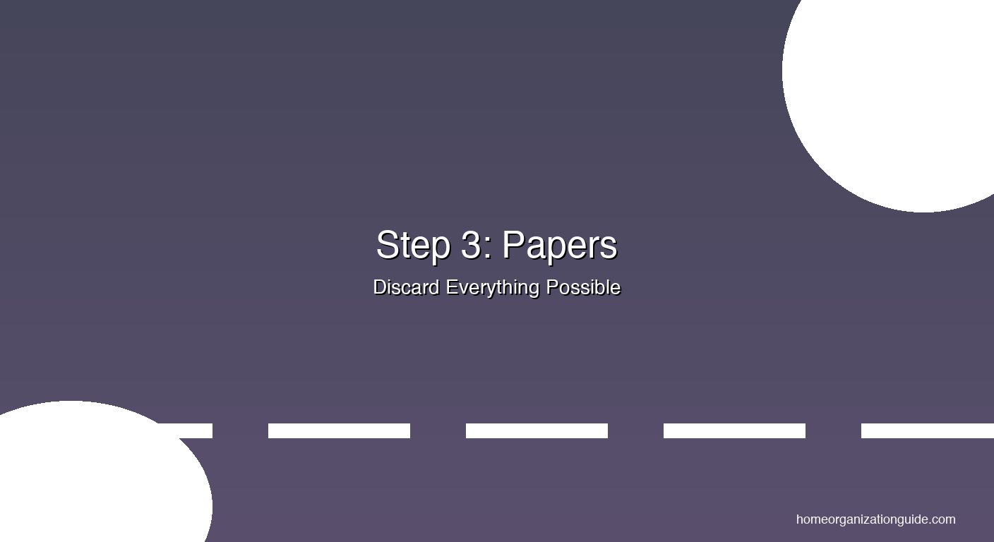 KonMari papers category โ discard everything possible