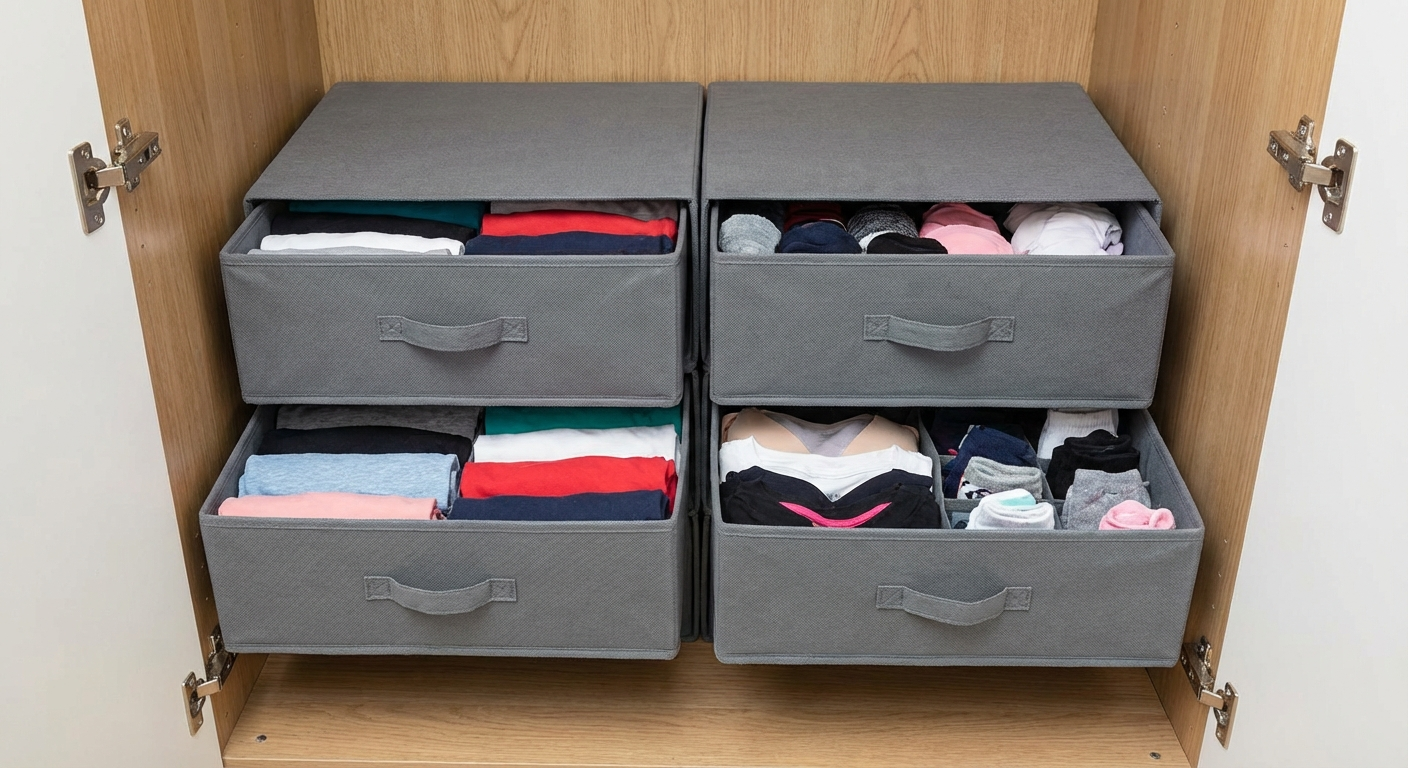 Stackable Fabric Drawer Organiser