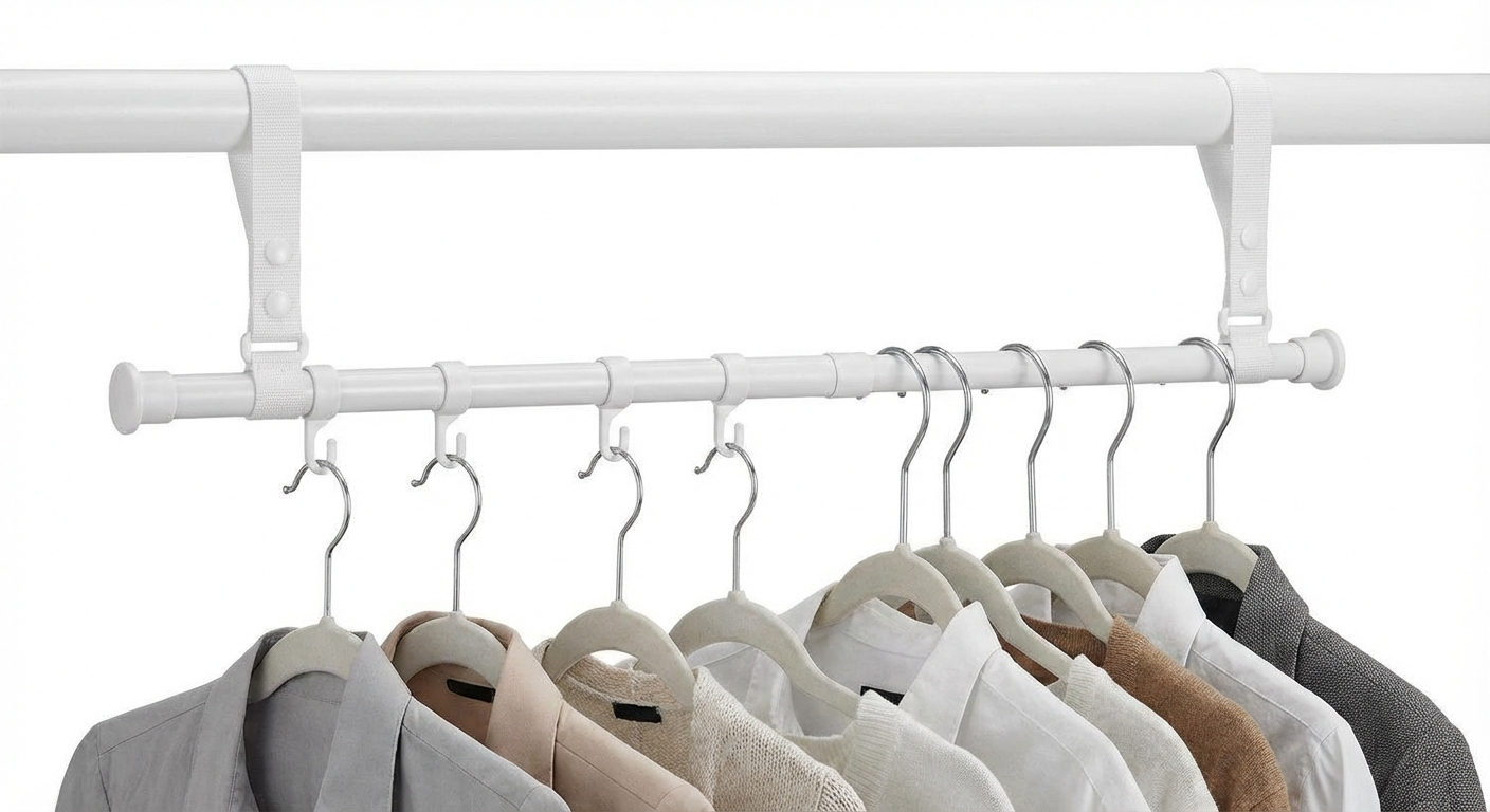 Wardrobe Hanging Doubler Bar